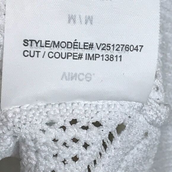 Vince Sz M White Perforated Sweater - Picture 5 of 6